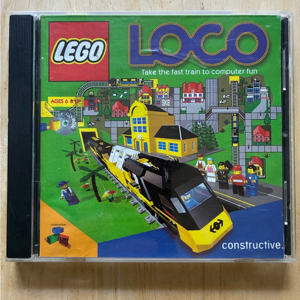 LEGO LOCO Train Railway Computer PC CD ROM Game 1998 Win 95/98